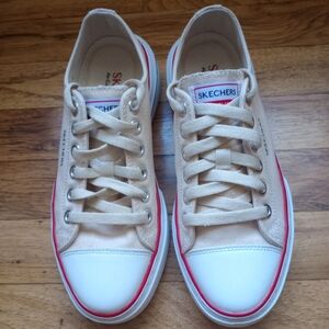 Skechers Womens Ivory Court Classics Cordova Low Top Sneakers Size 6